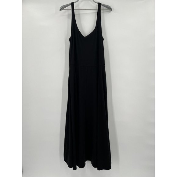 Quince Women’s Black Tencel Jersey Fit & Flare Dress sz XS NWT Sleeveless Midi - Picture 5 of 5